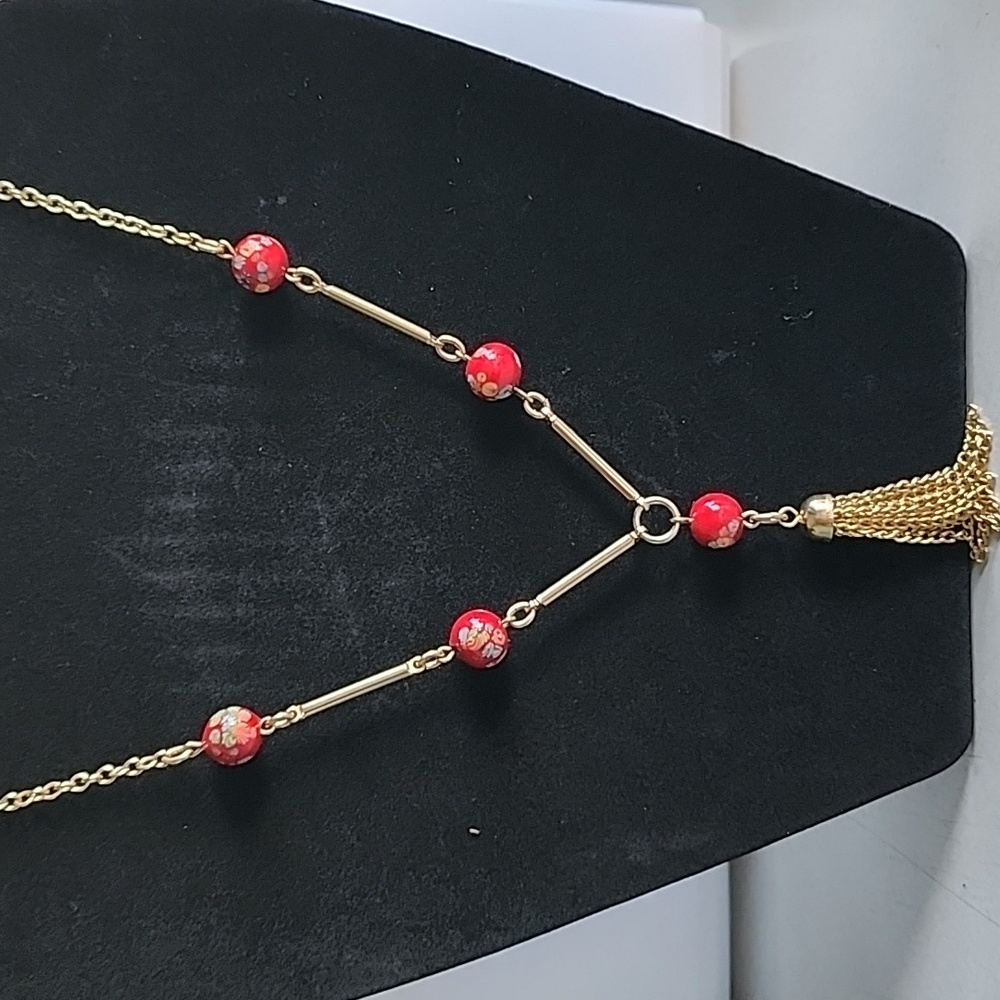 SARAH COVENTRY RED BEAD NECKLACE